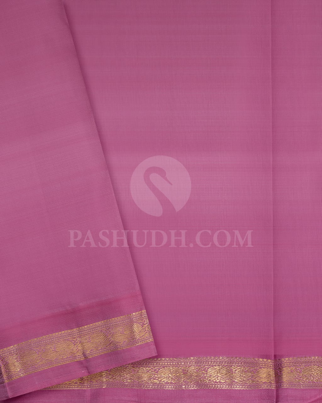 Cobalt Blue And Mulberry Pink Pure Zari Kanjivaram Silk Saree-SP220