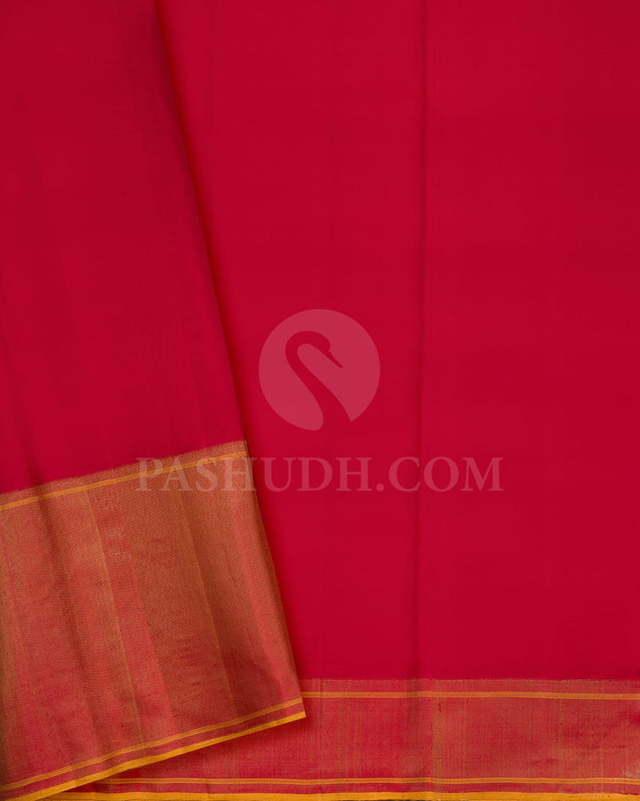 Purple And Red Kanjivaram Silk Saree-S1547(A)