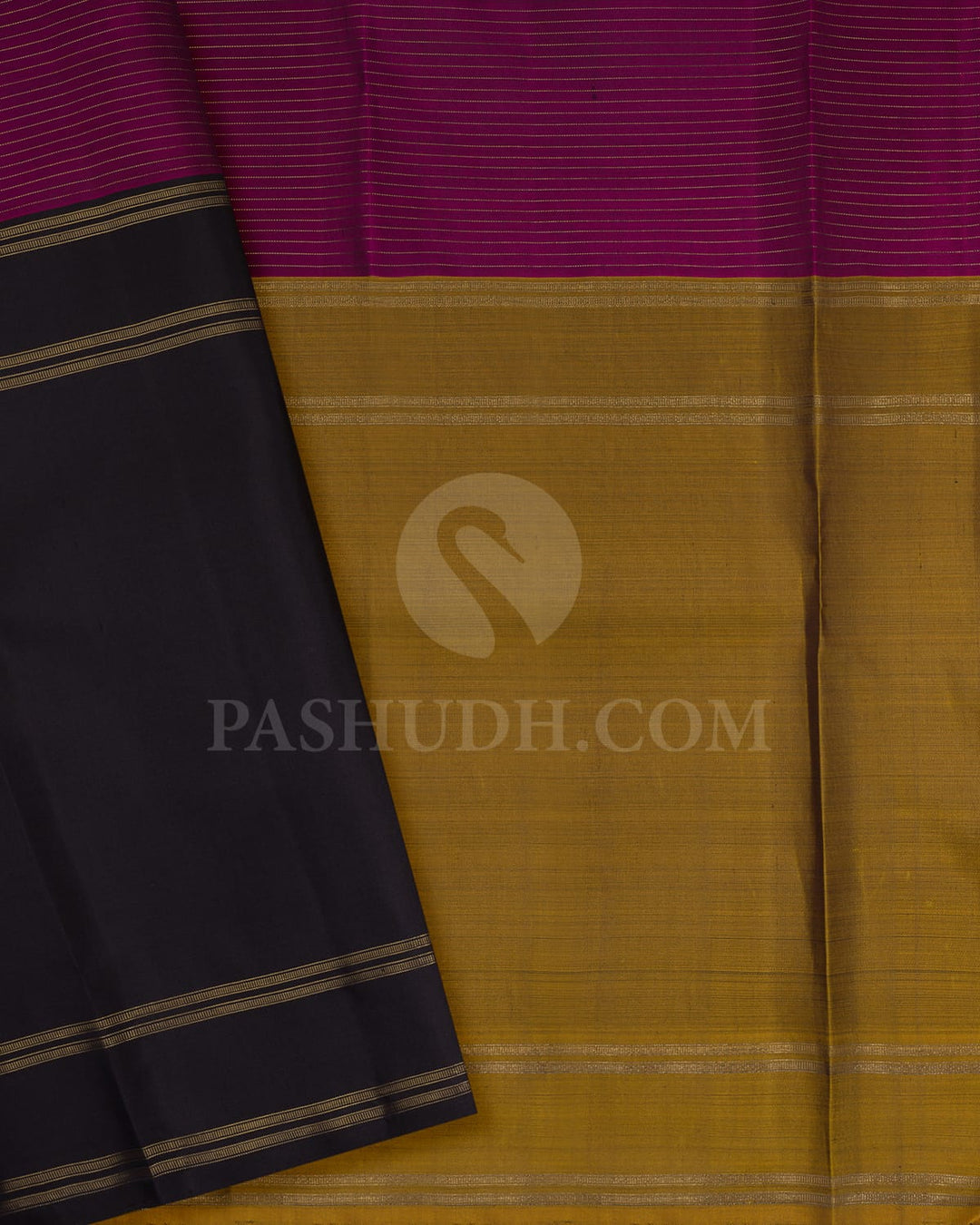 Muppagam Pure Zari Kanjivaram Silk Saree-SP198