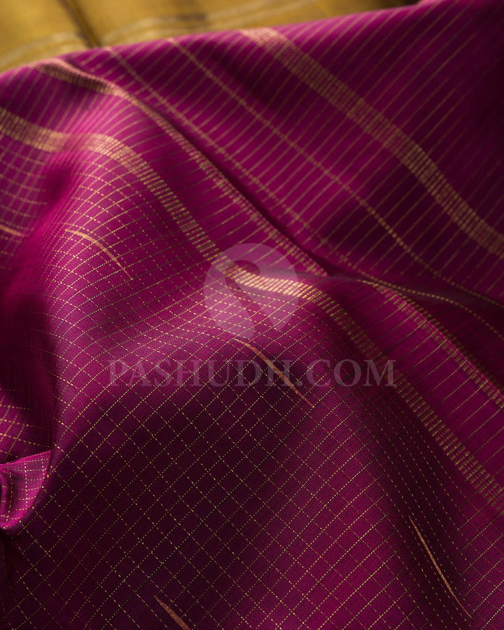 Muppagam Pure Zari Kanjivaram Silk Saree-SP198