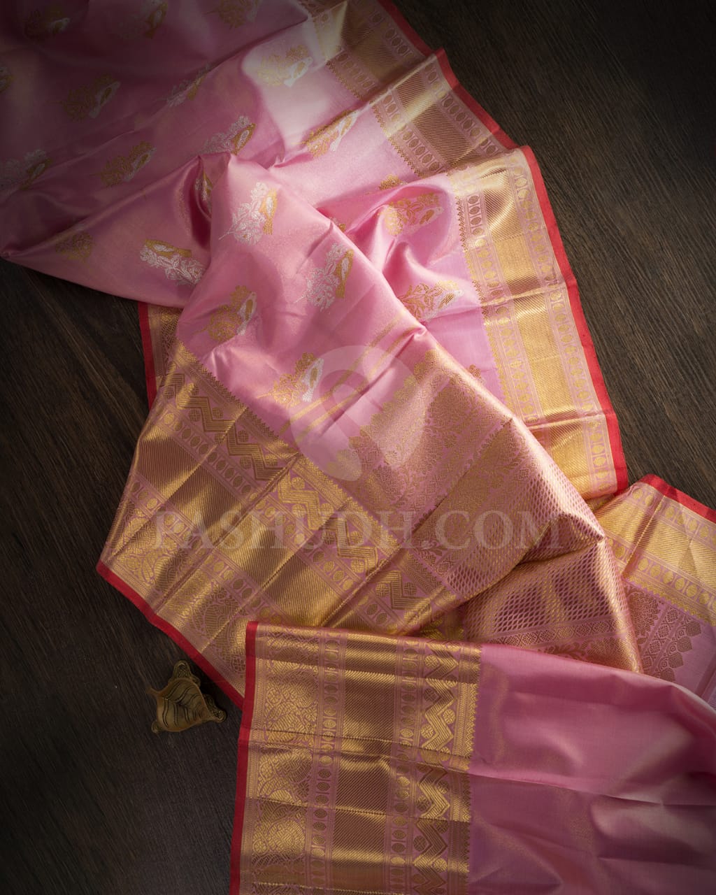 Baby Pink Bridal Kanjivaram Silk Saree-SP231
