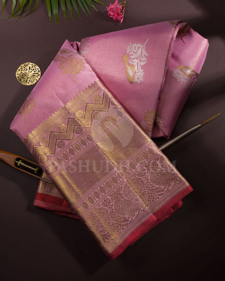 Baby Pink Bridal Kanjivaram Silk Saree-SP231