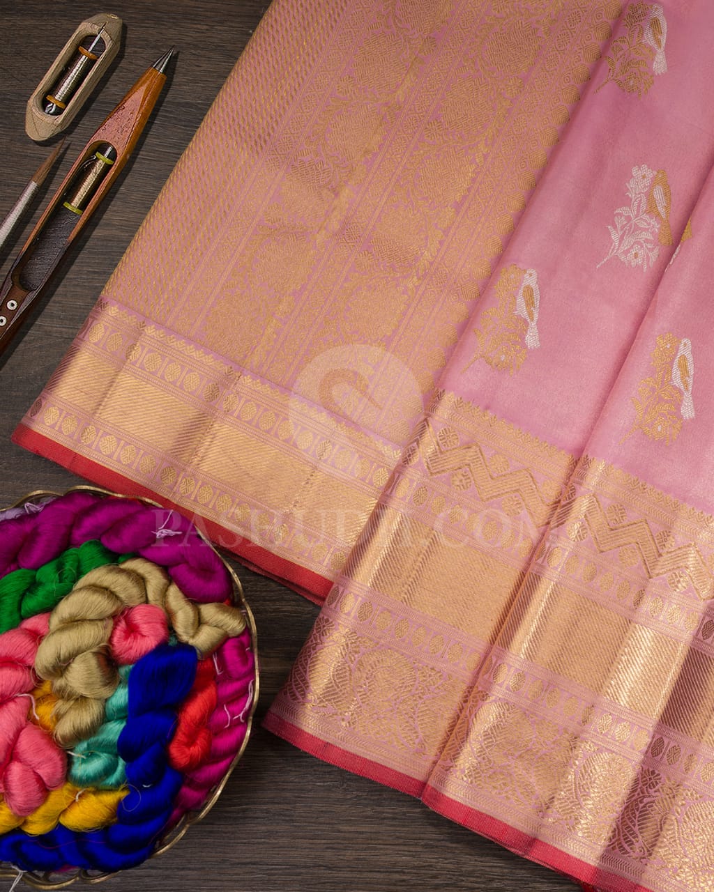 Baby Pink Bridal Kanjivaram Silk Saree-SP231