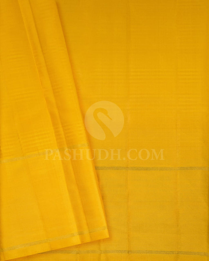 White And Light Brown Kanjivaram Silk Saree-AK23