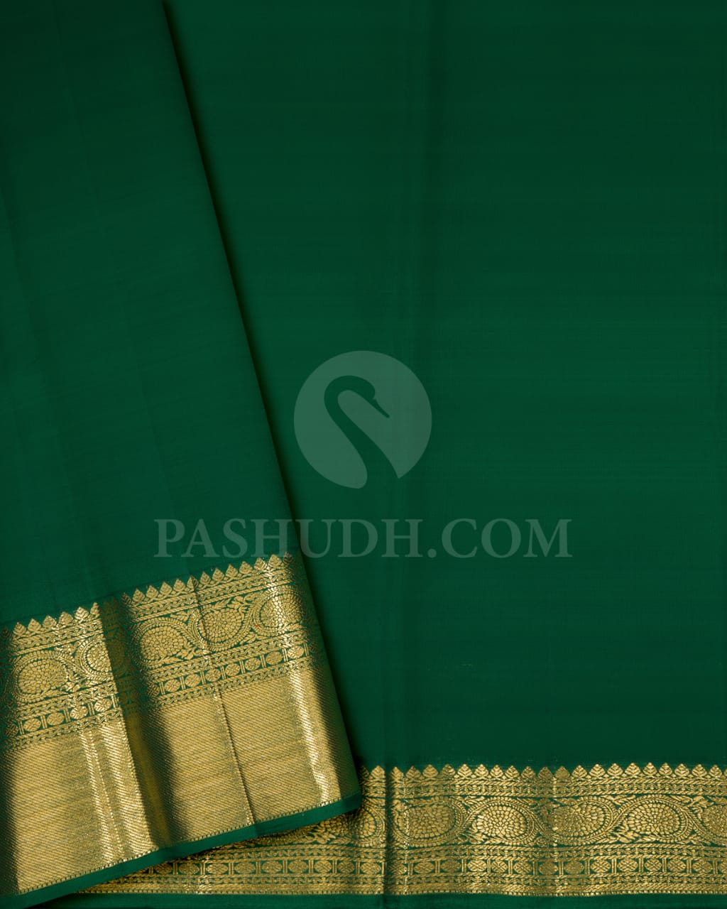 Sage Green And Forest Green Kanjivaram Silk Saree-S1520(B)