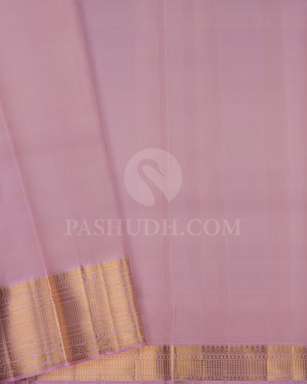 Pista Green With Pastel Lavander Kanjivaram Silk Saree-D519(E)