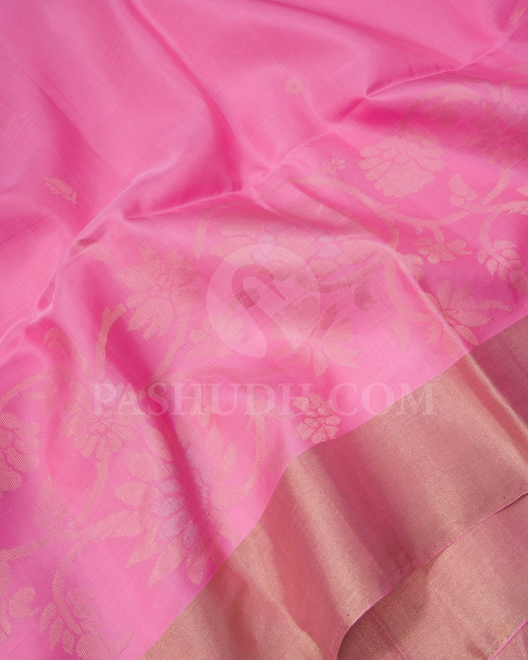 Baby Pink Soft Silk Saree-AC161