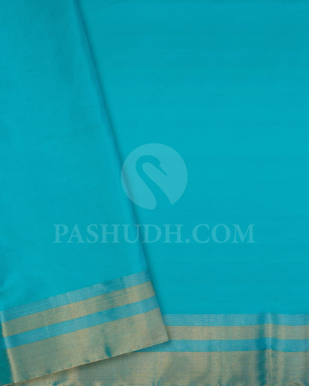 Turquoise Blue Soft Silk Saree-AC156