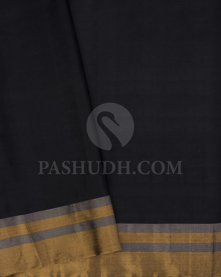 Black Soft Silk Saree-AC154