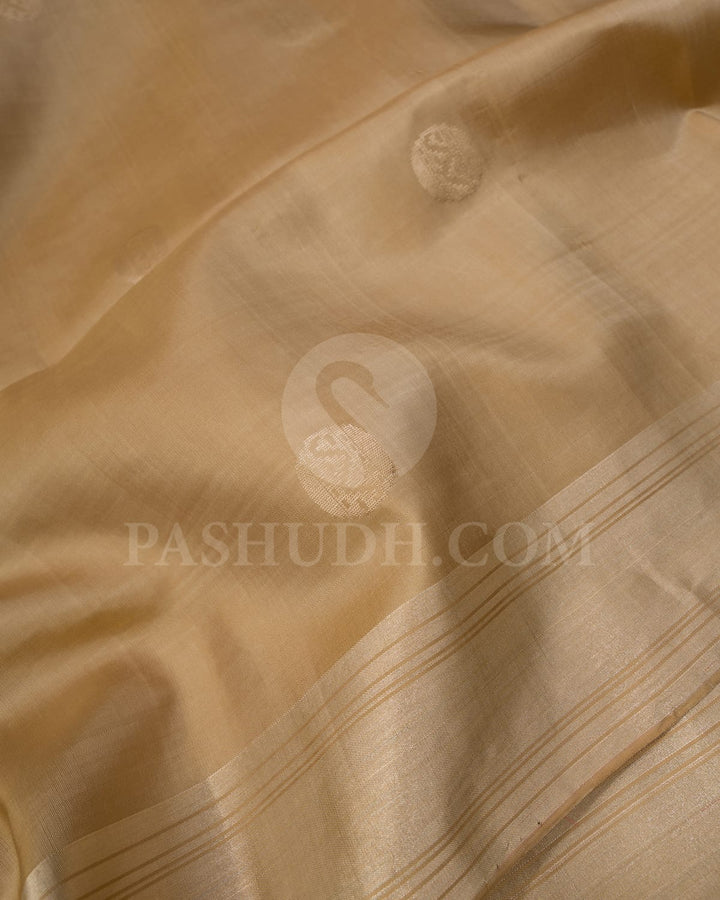 Beige,Red And Pink Soft Silk Saree-AC129