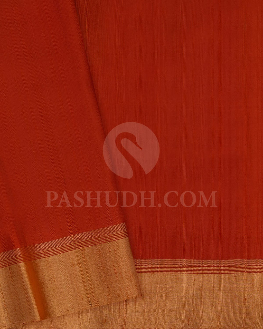 Golden Yellow And Rust Orange Floral Motifs Soft Silk Saree-AC131