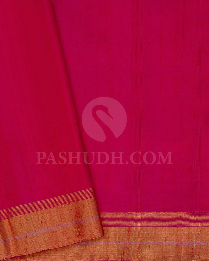 Violet And Bright Pink Soft Silk Saree-AC91