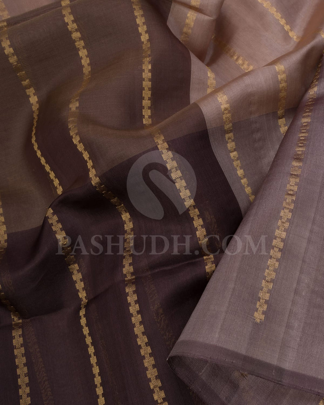 Shades Of Brown Soft Silk Saree-AC185