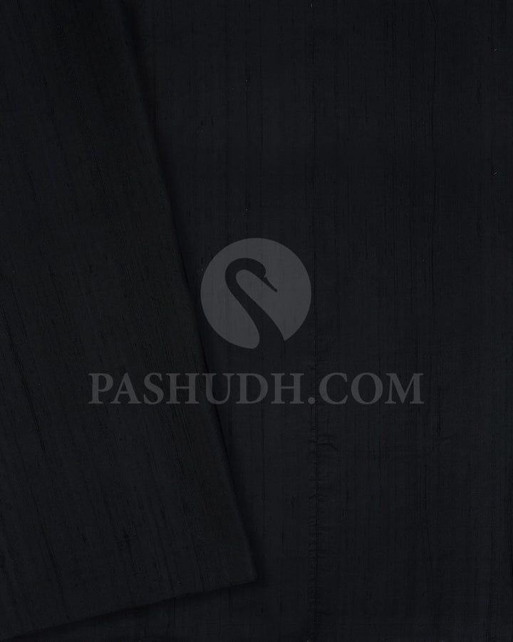 Black And Maroon Soft Silk Saree-AC165
