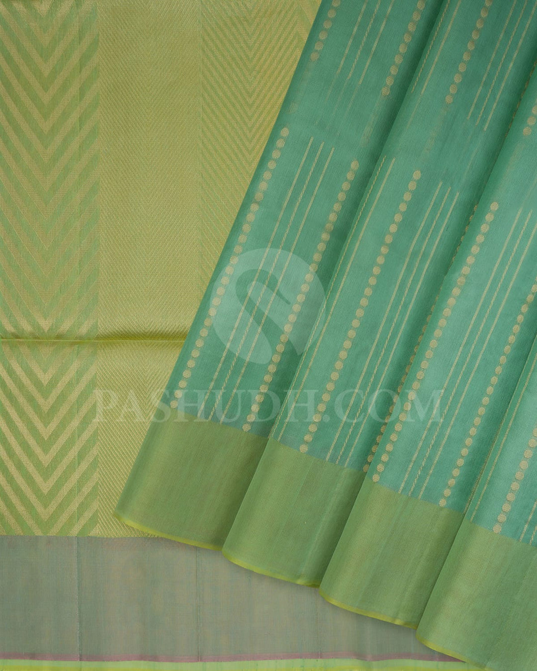 Sky Blue And Yellow Organza Soft Silk Saree-AC171