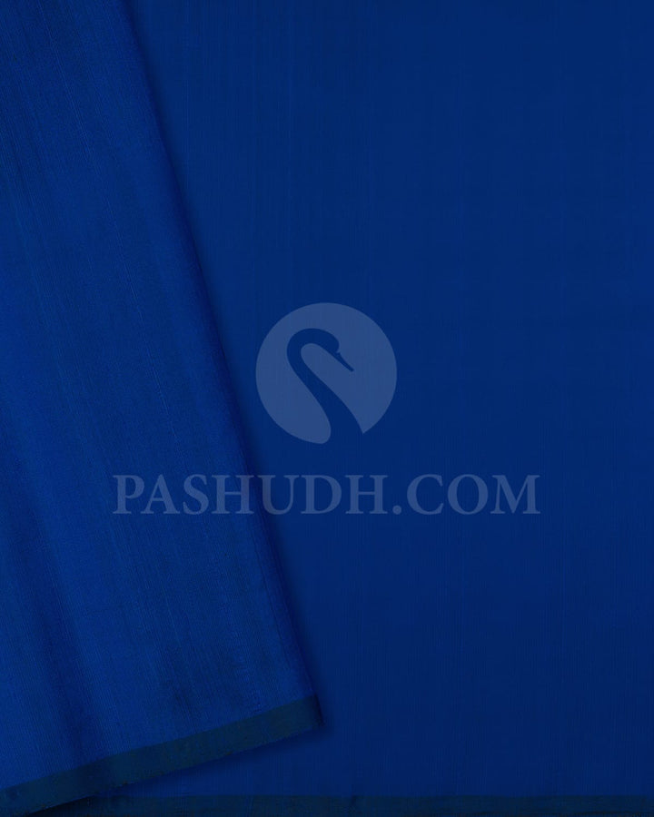 Teal Blue/Grey/Royal Blue Organza Soft Silk Saree-AC167