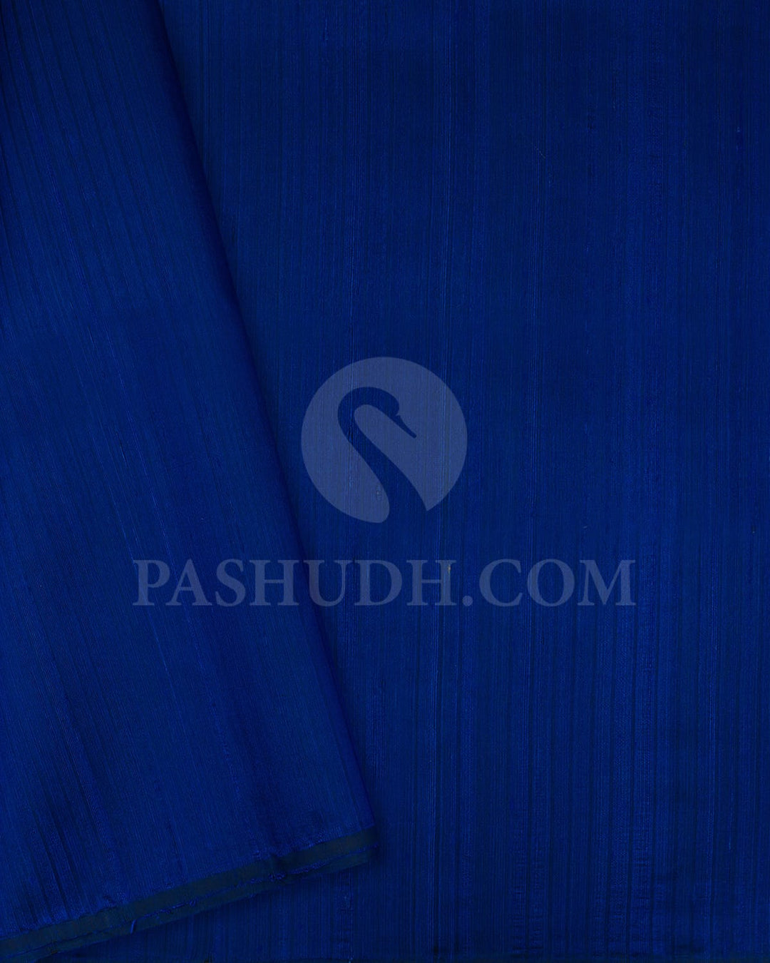 Olive Green/Royal Blue Plain Organza Soft Silk Saree-AC173