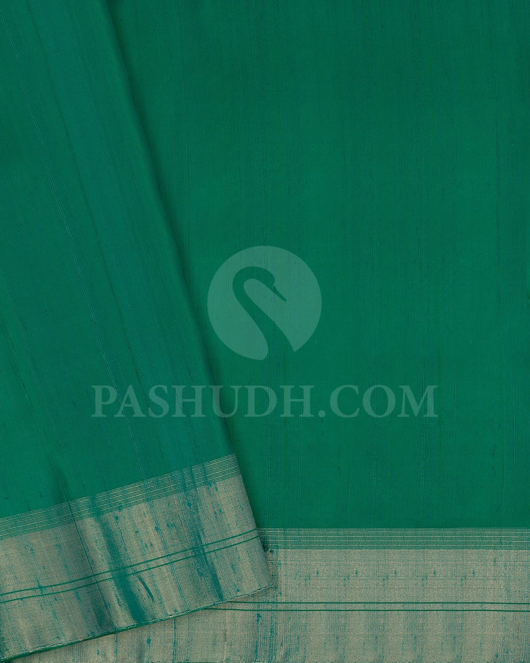 Emerald Green Banarasi Patterned Soft Silk Saree-AC140