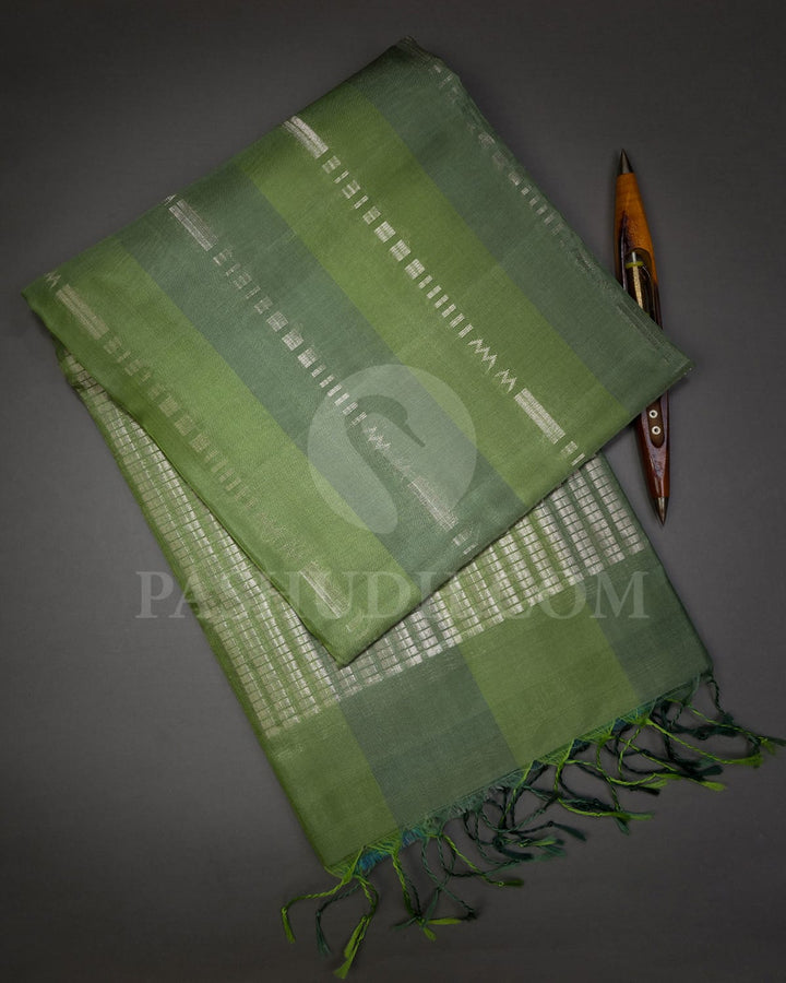 Shades Of Sage Organza Soft Silk Saree-AC128