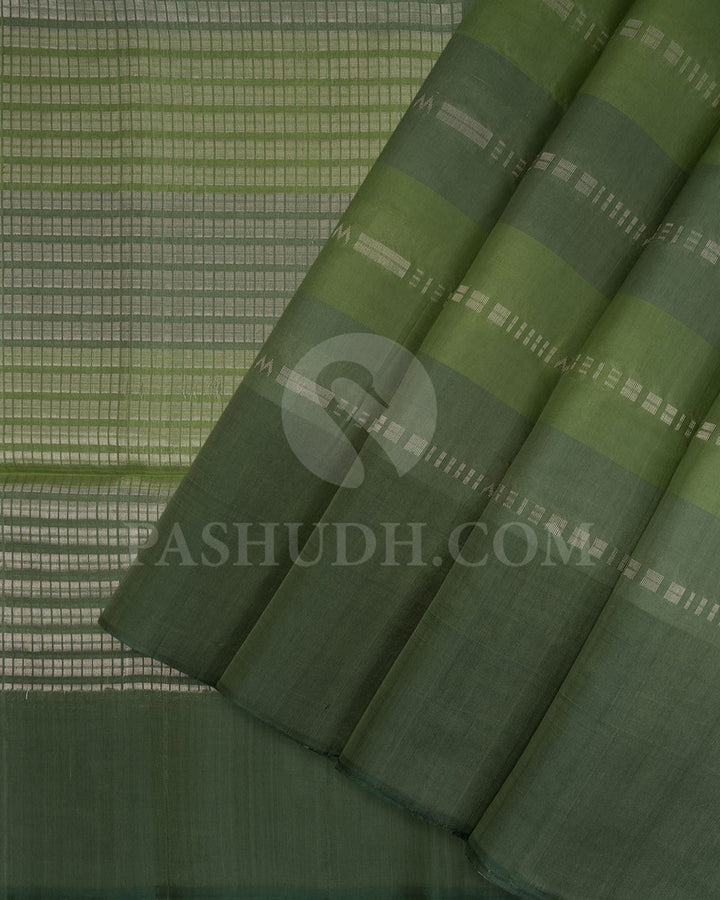 Shades Of Sage Organza Soft Silk Saree-AC128