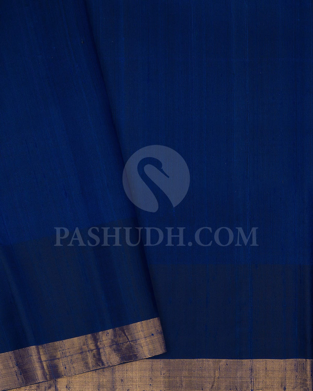 Peacock Blue And Navy Blue Soft Silk Saree-AC152