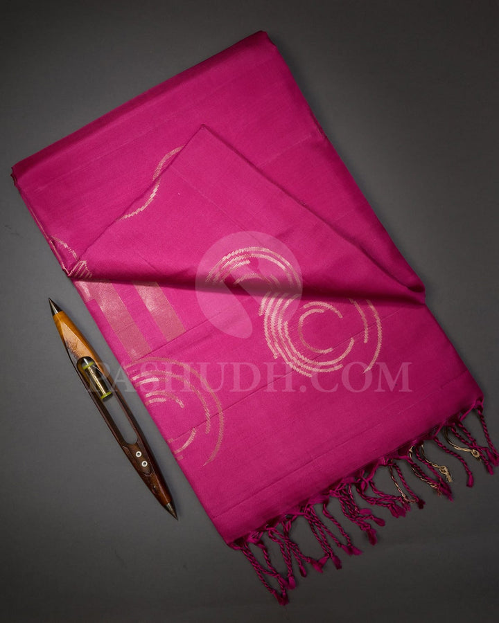 Mauve Pink Geometrical Patterned Soft Silk Saree-AC147