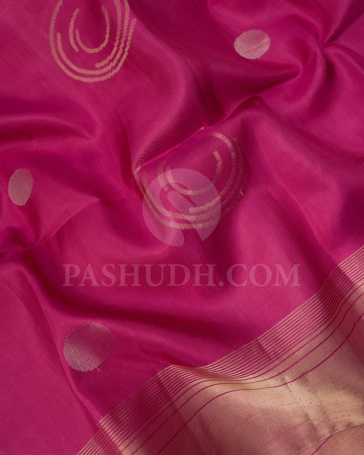 Mauve Pink Geometrical Patterned Soft Silk Saree-AC147
