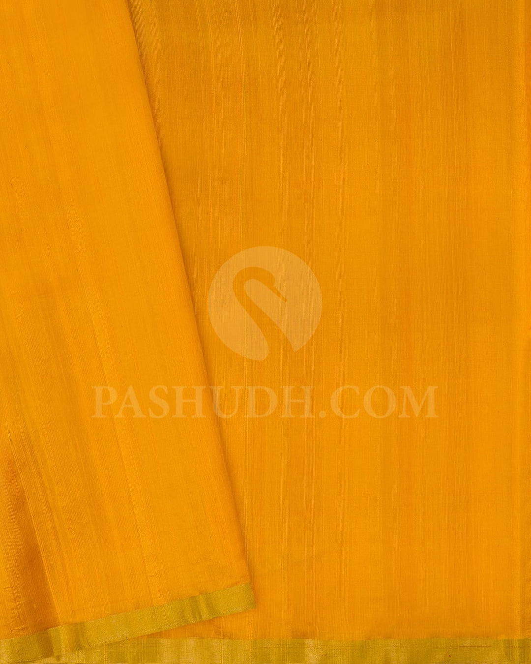 Bright Yellow Dupion Soft Silk Saree-AC144