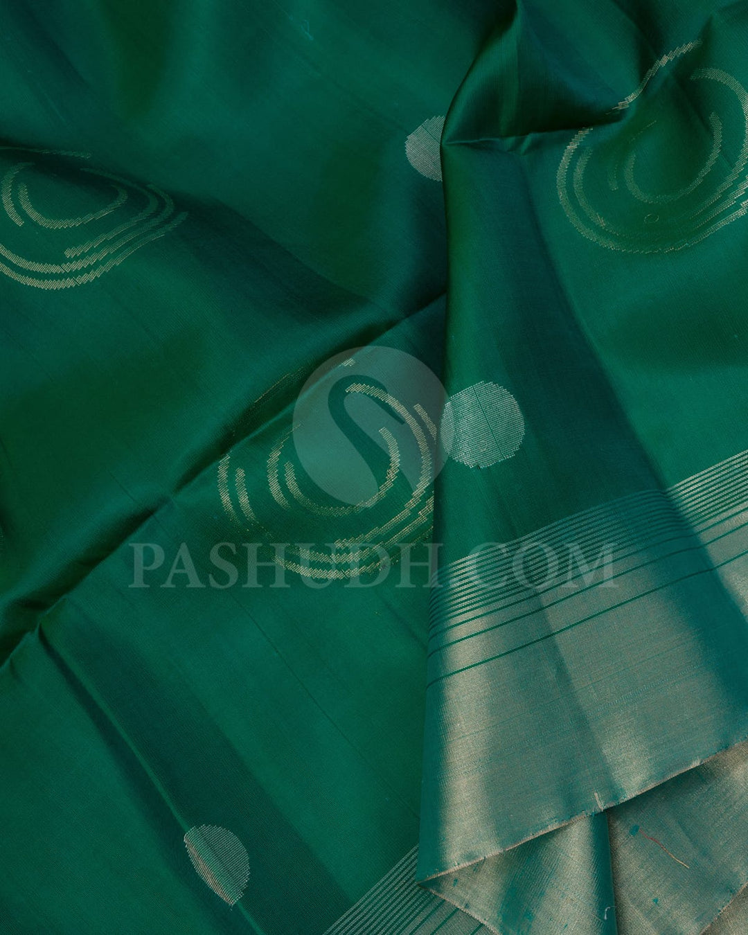 Dual Shaded Green Soft Silk Saree-AC146