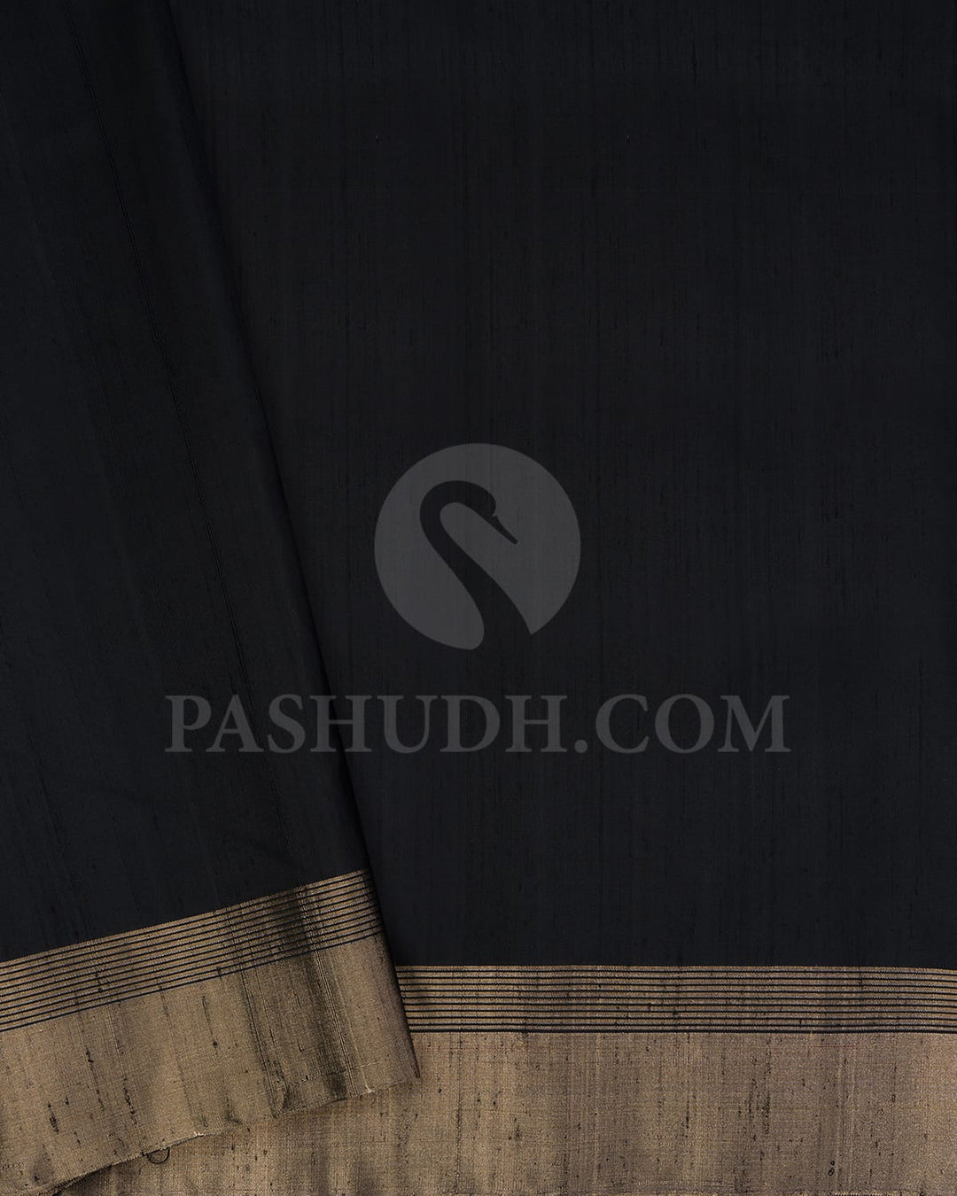 Black And Grey Geometric Patterned Soft Silk Saree-AC170