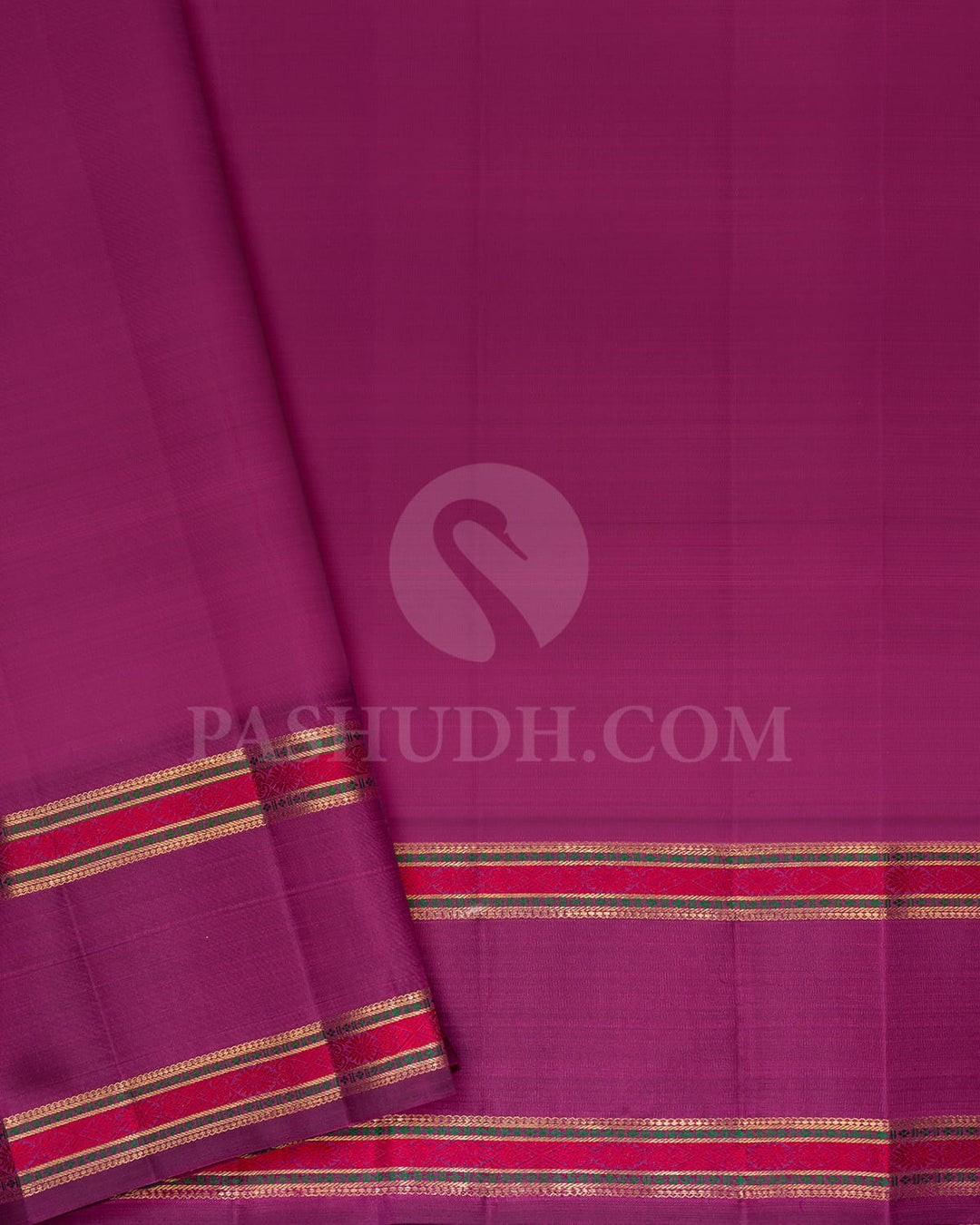 Onion Pink With Deep Mauve Pure Zari Kanjivaram Silk Saree-SP289