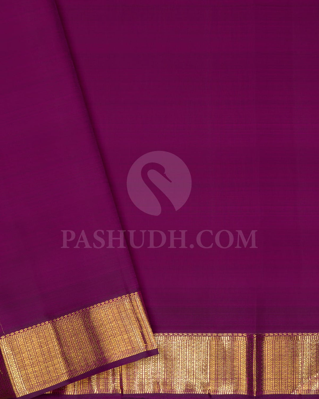Wine Pure Zari Kanjivaram Silk Saree-SP273