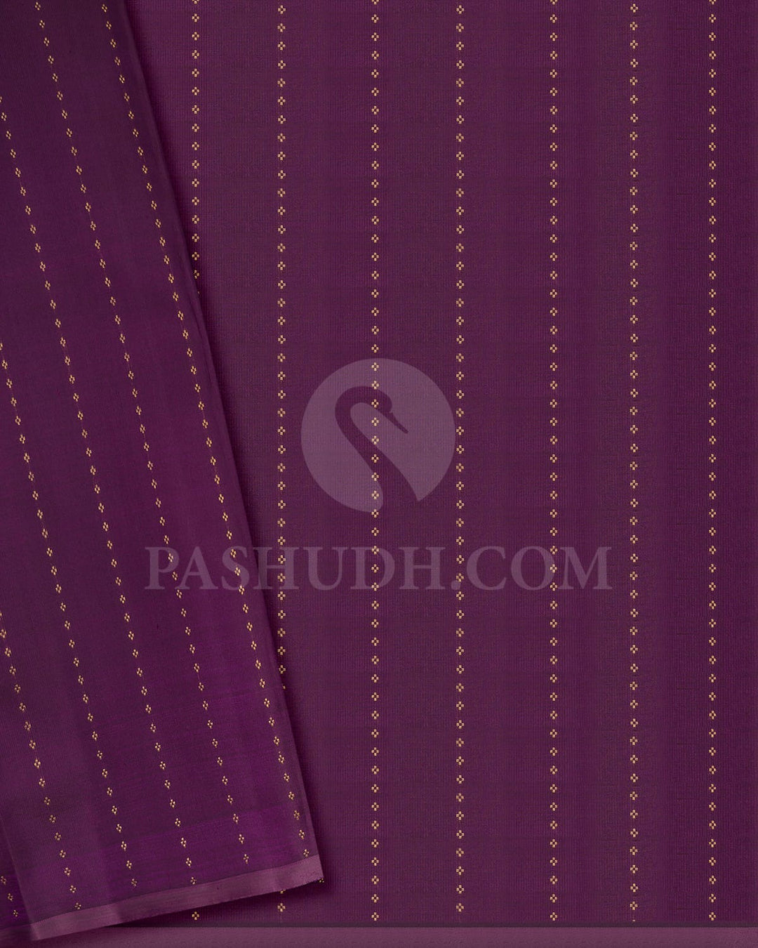 Thulian Pink And Purple Traditional Borderless Pure Zari Kanjivaram Silk Saree-SP241