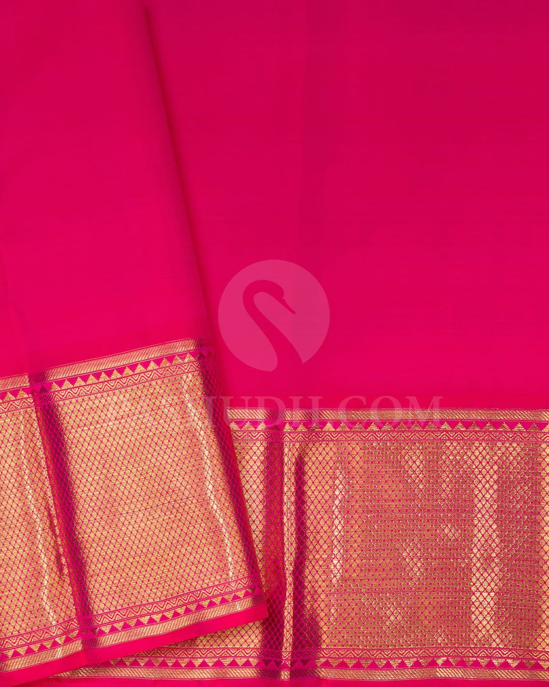 Bright Rani Pink Bridal Kanjivaram Silk Saree-SP245