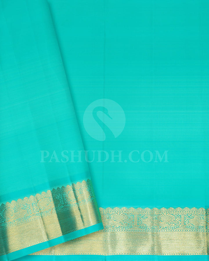 Navy Blue Pure Zari Kanjivaram Silk Saree-SP269
