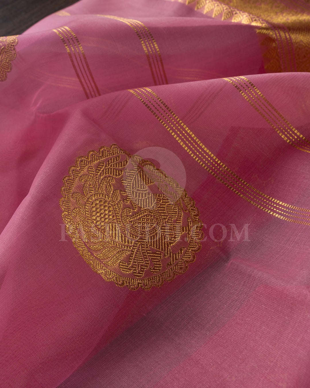 Baby Pink With Red Organza Kanjivaram Silk Saree-SP246