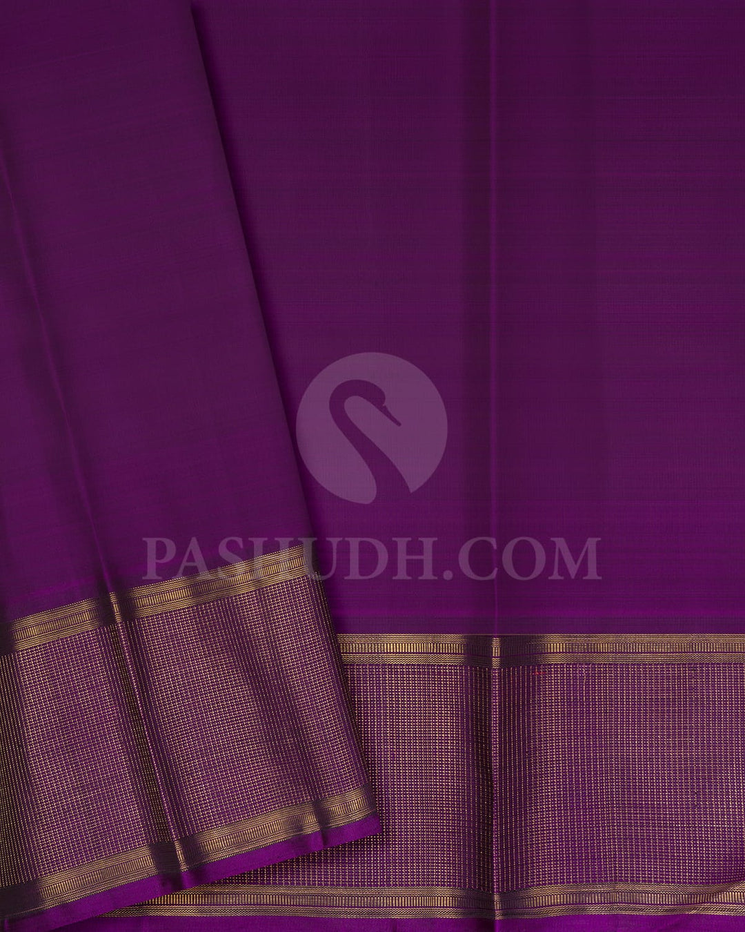 Violet With Deep Purple Pure Zari Kanjivaram Silk Saree-SP264