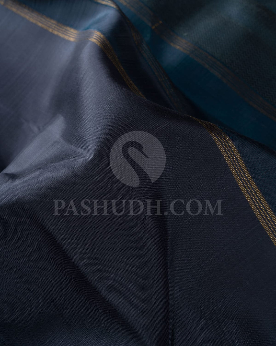 Steel Grey Pure Zari Kanjivaram Silk Saree-SP254
