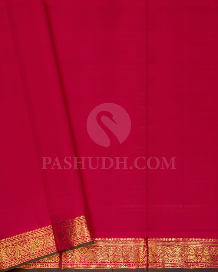 Maroon Pure Zari Kanjivaram Silk Saree-SP242