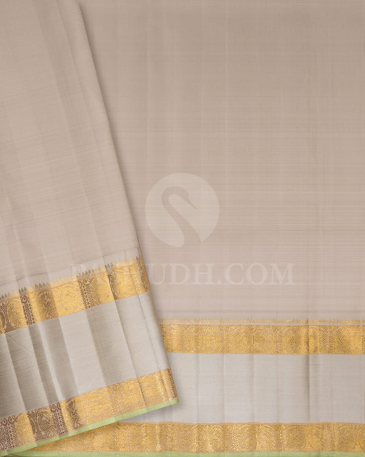 Royal Blue And Grey Kanjivaram Silk Saree-S1484(C)