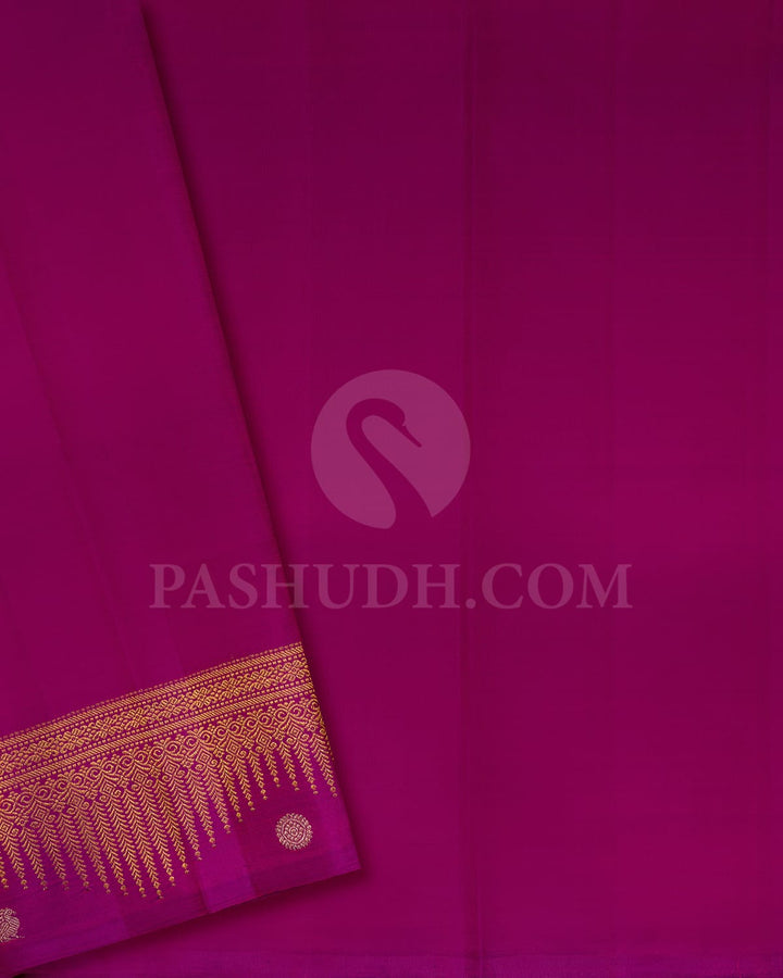 Magenta Kanjivaram Silk Saree-S1494(C)