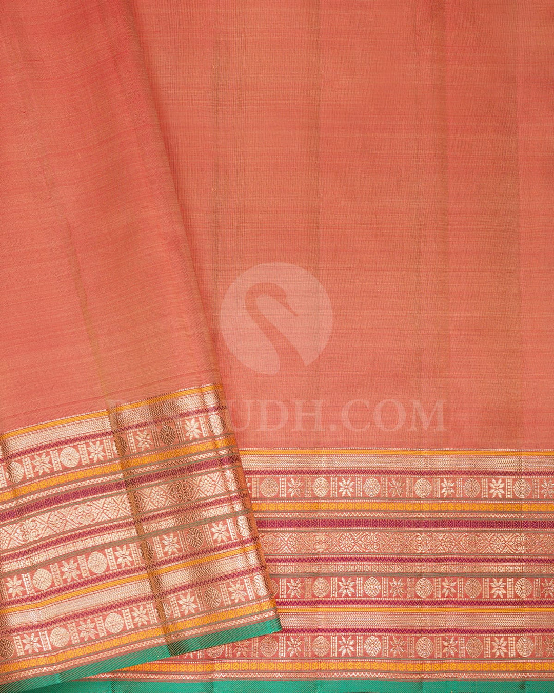 Pastel Orange Kanjivaram Silk Saree-S1062(I)