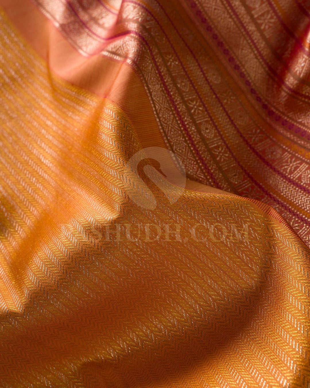 Pastel Orange Kanjivaram Silk Saree-S1062(I)