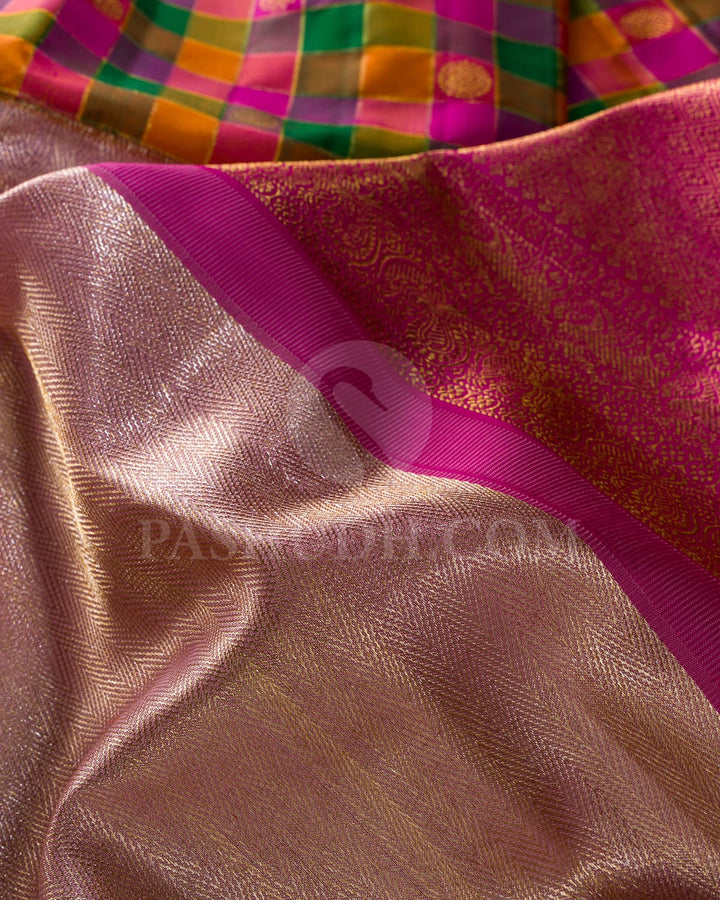 Baby Pink With Paalum Pazhamum Kanjivaram Silk Saree-S1552(A)
