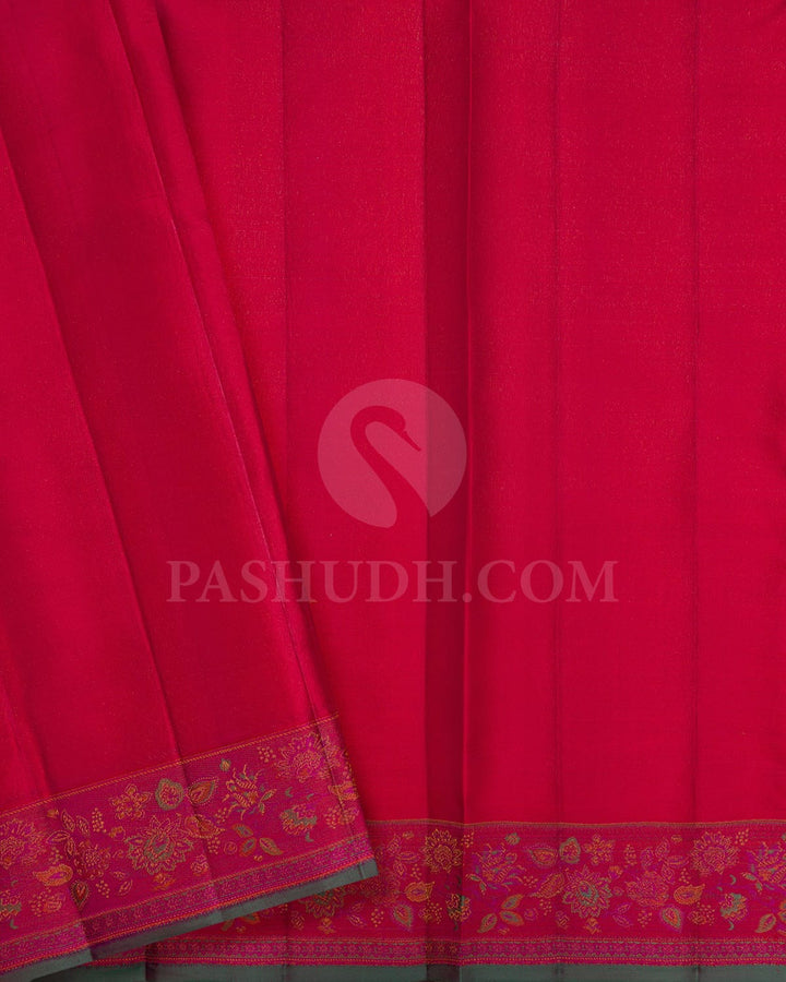 Red Kanjivaram Silk Saree-DJ393(A)