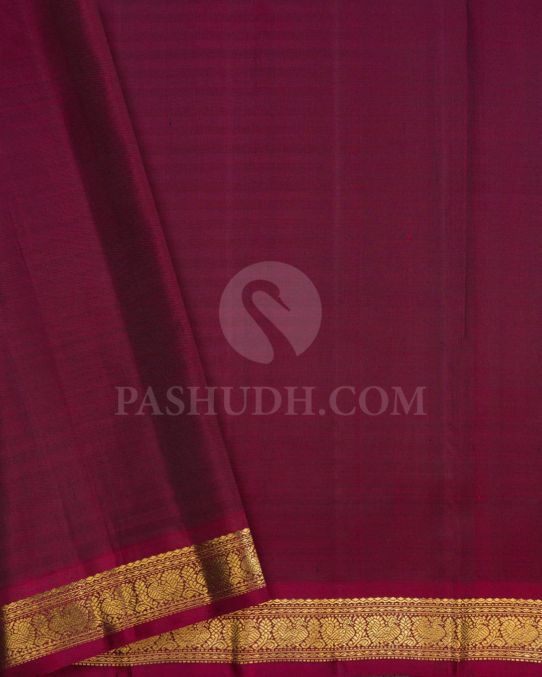 Green,Blue And Maroon Pure Zari Kanjivaram Silk Saree-SP321