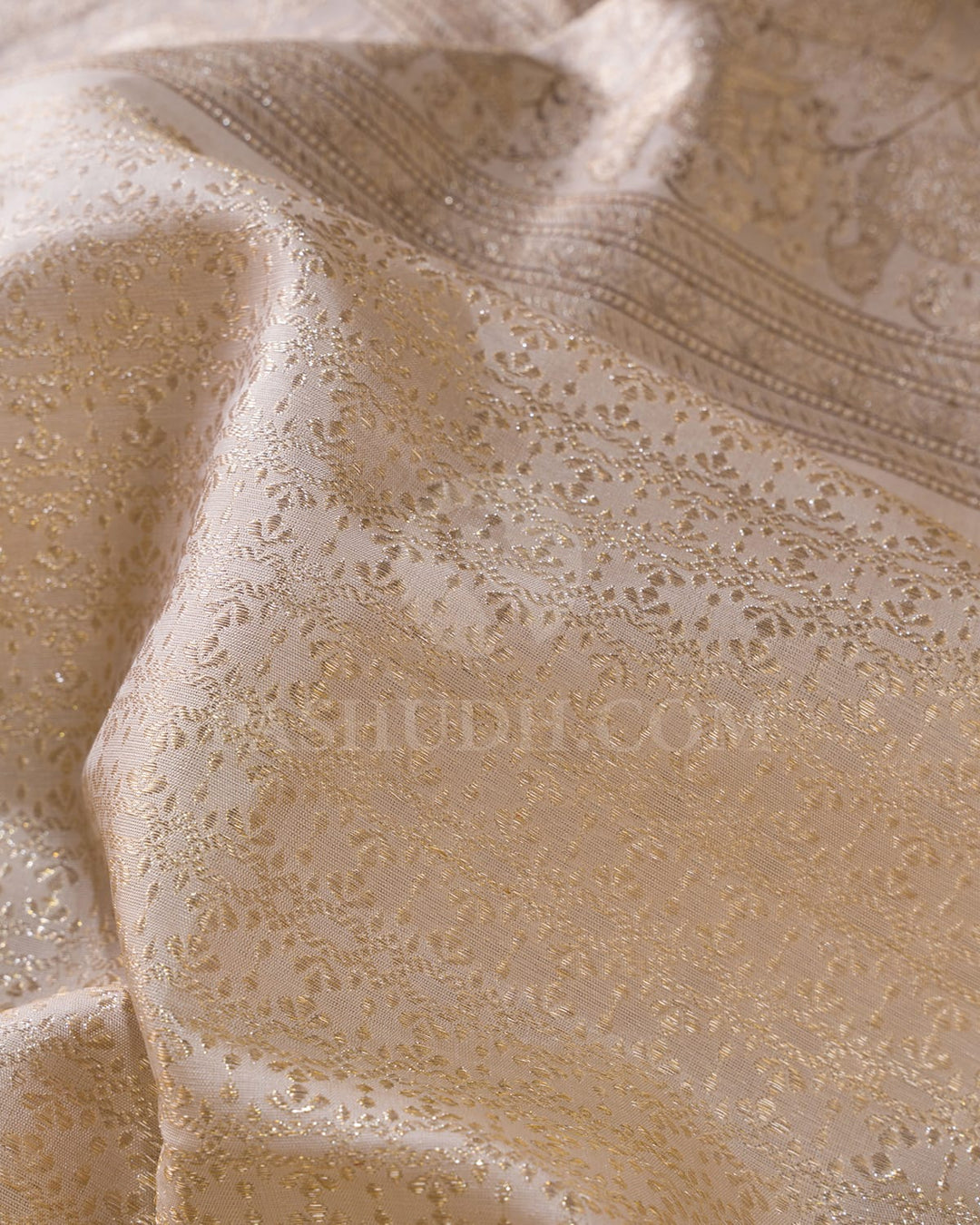 Halfwhite Kanjivaram Silk Saree-S1405(D)