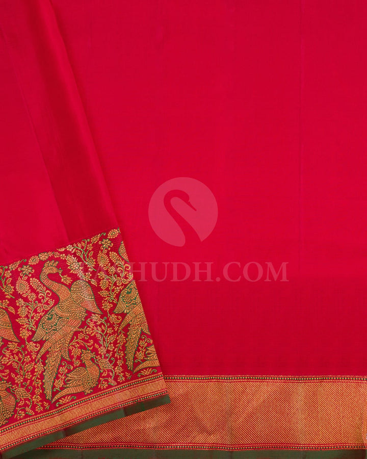 Red Bridal Kanjivaram Silk Saree-S1557(B)