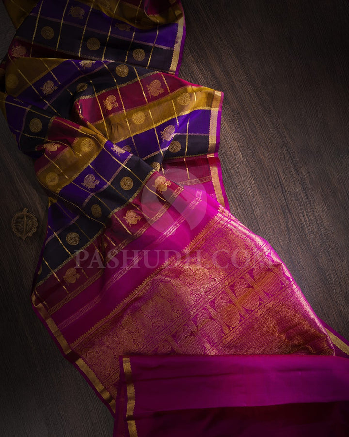 Multicolor Pure Zari Kanjivaram Silk Saree-SP311