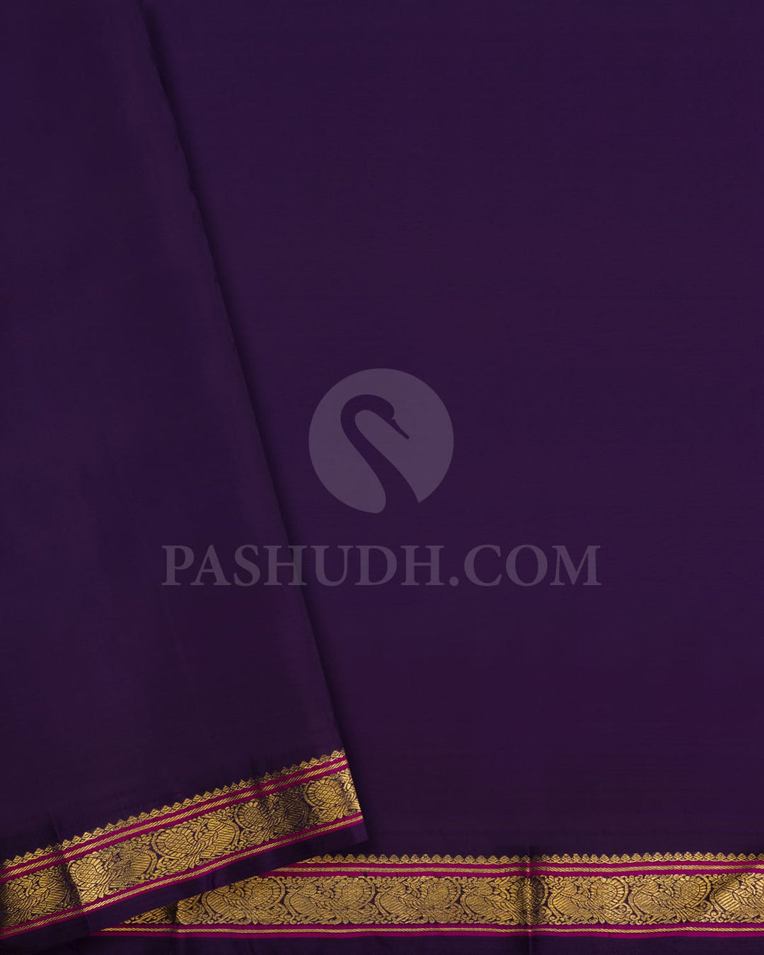 Light Green And Purple Pure Zari Kanjivaram Silk Saree-SP299